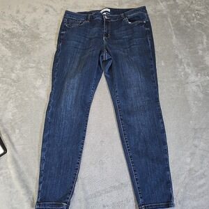 Ashley Stewart Jeans Womens 18 Blue Tapered Stretch Casual Classicore Normcore